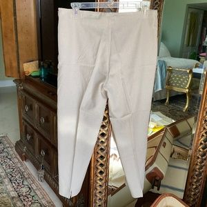 PIAZZA SEMPIONE BEIGE ANKLE PANTS.  "AUDREY" SIZE 46 ITALY (10 US)